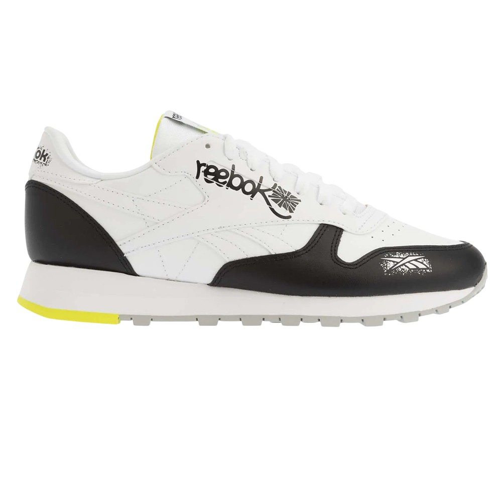 Reebok - Herren Schuhe, Klassisch, Leder (Weiß/Schwarz)