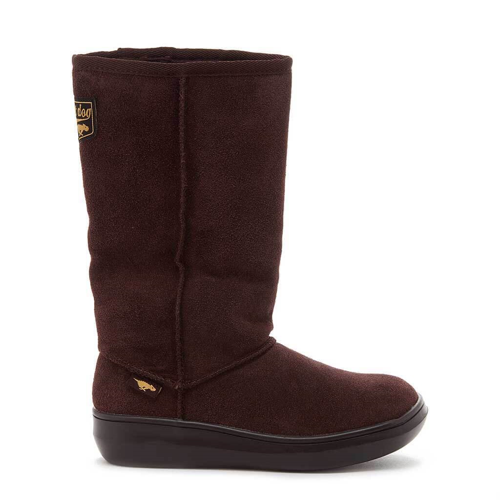Rocket Dog - Damen Lange Stiefel "Sugardaddy", Leder (Schokoladenbraun)