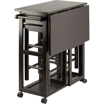 Suzanne 3-PC Set Space Saver Kitchen, Coffee , 29.61x29.13x32.76