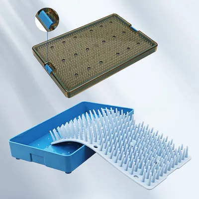 Silicone Sterilization Tray Case Box Disinfection Box Autoclavable Box 3 Types Size Dental Surgical