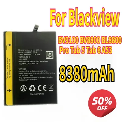 For Blackview BV9100 BV8800 BL8800 Pro Tab 5 Tab 6 A53 Battery 8380mAh Mobile Phone Repair Parts