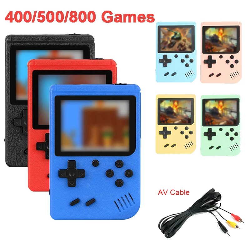 Console de jeux rétro arcade classique 400/500/800 intégrée, pour Game boy, émulateur TV, jeu vidéo, lecteur de jeu portable