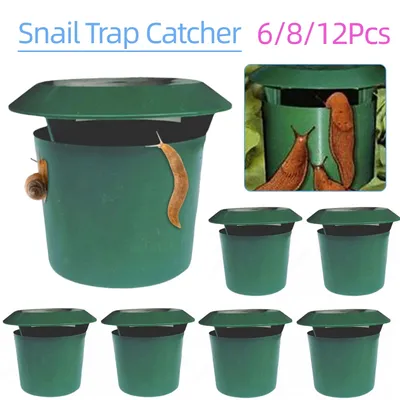 6/8/12Pcs Garden Farm Protector Slug House Pests Reject Animal Pest Repeller Snail Trap Catcher
