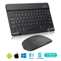 Tastiera wireless Bluetooth inglese spagnola portatile per iPad Mac PC Tablet Cellulare Laptop e