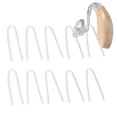 10/50/100PCS U-Shaped Moisture-Proof Tube Transparent Moistureproof PVC Tube Tubing for Hearing Aids Amplifier DIY Accessories
