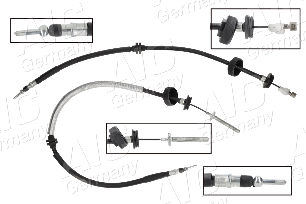 AIC Seilzug, Feststellbremse hinten links Scheibenbremse für RENAULT 360107441R 8200418648 7701477064 76028 Image