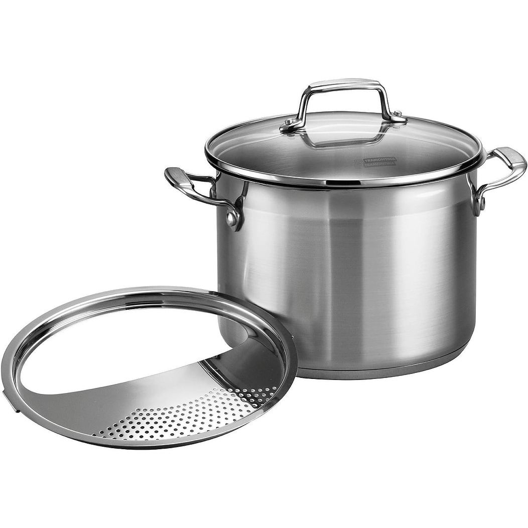 3-Piece Stainless Steel 6-Quart Pasta Cooker Gourmet, Silver (80120/200DS)