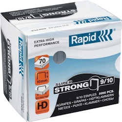 Rapid Heftklammern 9/10 starker Stahldraht verzinkt VE=20x5000 Stück Image