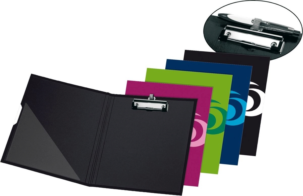 herlitz Klemmbrettmappe A4 Fresh Colour farbig sortiert Packung mit 40 Stück Image