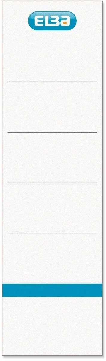ELBA Ordner-Rückenschilder smart Pro/Pro+ kurz/breit zum Einstecken weiß Packung mit 50 Stück Image