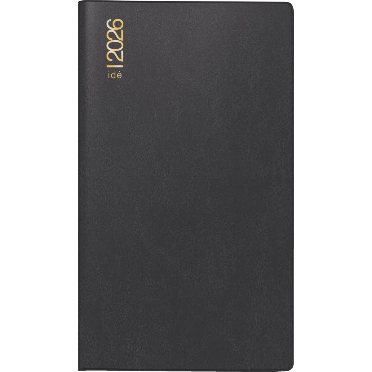 Rido Taschenkalender TM12 8,7x15,3cm 1 Monat/2 Seiten Kunststoff schwarz 2026. Image
