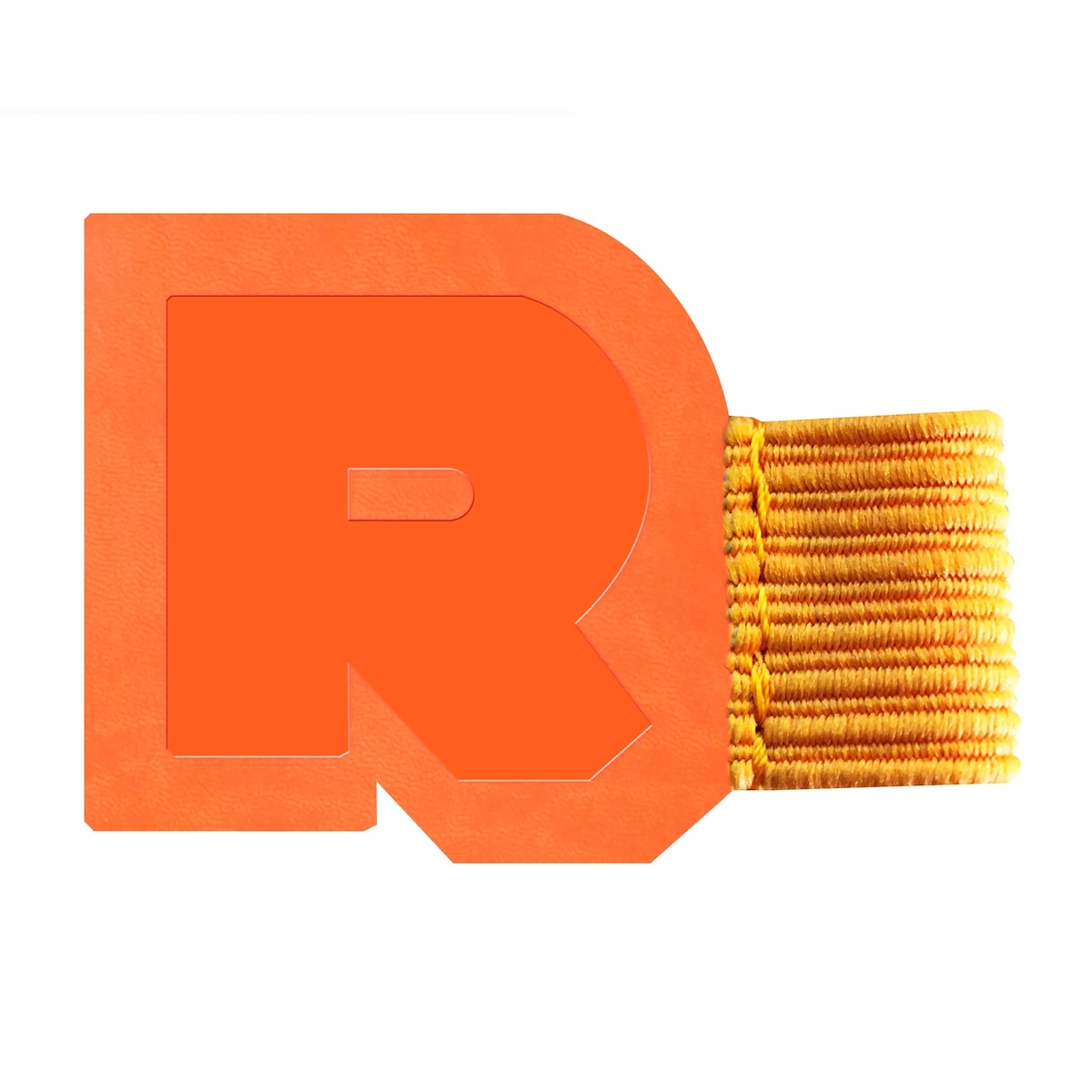Rhodiarama, selbsthaftende Stiftschlaufe 4x3 cm, für Blöcke, Notizbücher und Kalender - Tangerine 194213C Image