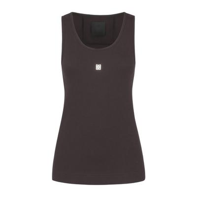 Slim Fit Tank Top - Brown - Givenchy Tops