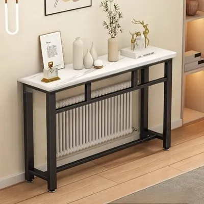 all-in-one Living Room Side Desk Wall-Mounted Radiator Storage Rack Modern Storage Shelf for Sofa Rear Space-Saving Organizer