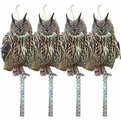 Jalleria - Vogelscheuche mit Anti-Tauben-Abwehrstreifen, Katzenabwehr für Vögel im Freien, Image