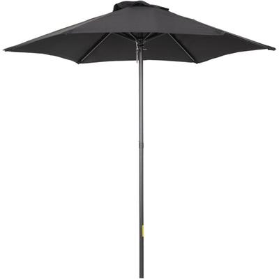 Sonnenschirm Ø196 cm, Sonnenschirm mit Knickfunktion, sechseckig Balkonschirm Strandschirm windfest Image