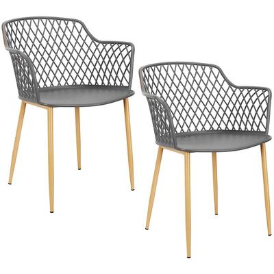 The Home Deco Factory - Set mit 2 Outdoor-Sesseln in Malaga-Grau, Home Deco Factory Image