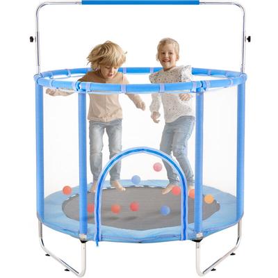Vevor - Kindertrampolin Trampolin Mini Freizeittrampolin 147 cm für Kleinkinder mit Sicherheitsnetz Image