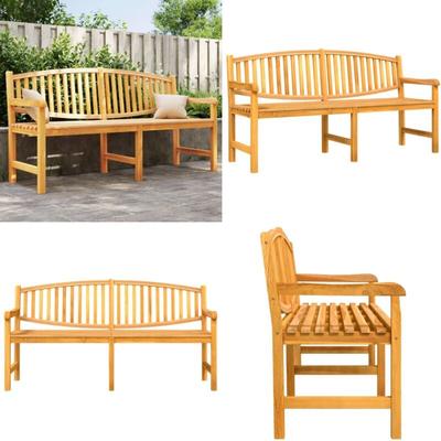 Vidaxl - Gartenbank 179,5x60x90 cm Massivholz Teak - Gartenbank - Teakholz Möbel - Gartenmöbeln Image