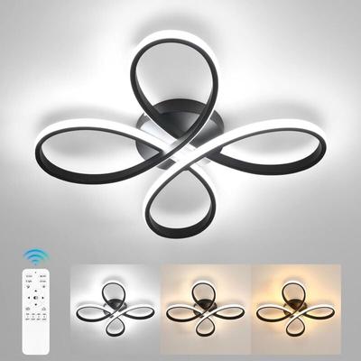 Moderne dimmbare LED-Deckenleuchte, 40 w, 4500 lm, 40 cm, 3000 k – 6500 k, blumenförmige Image