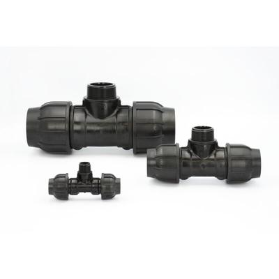 PE Rohr T-Stück 20 mm x 3/4" Zoll Aussengewinde Abzweig Verschraubung Image