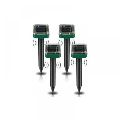 Cyslmuk - 4er-Pack Solar-Ultraschall-Maulwurfabwehr, Solar-Mäuseabwehr für den Außenbereich, für