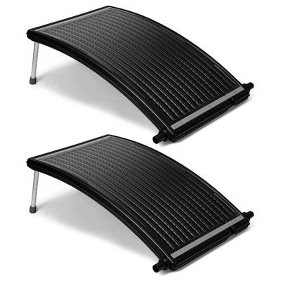Swanew - Solarheizung Gartendusche Pool Sonnenkollektor Poolheizung Schwarz 2 Stück Image