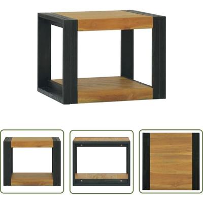 Maison Chic - The Living Store Wand-Badregal 45x45x35 cm Massivholz Teak - Badezimmermöbel Image
