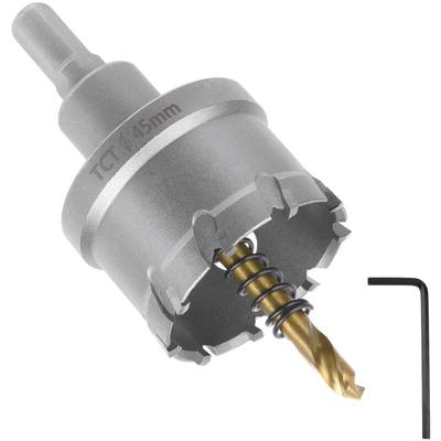 Ersandy - Bimetall-Lochsäge, 45 mm, Industriequalität, Edelstahl, TCT-Hartmetall, Image