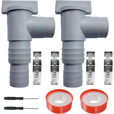 Schwimmbadwartungs-/Absperrventil mit 32/38-mm-Schlauchanschluss, Schwimmbadventil Doppelt Image