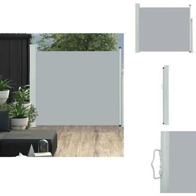 Ausziehbare Seitenmarkise 100x300 cm Grau - Balkonmarkise - Seitenmarkise - Sonnenschutz - Markise Image