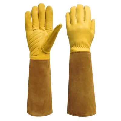 Schutzhandschuhe, Gartenhandschuhe, stich- und schnittfest – Länge 43, Breite 11,5 cm – braun Image