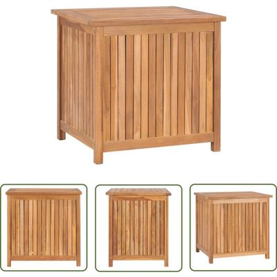 Gartenbox 60x50x58 cm Massivholz Teak - Gartenbox - Holzkiste - Teakholz Gartenmöbel Image