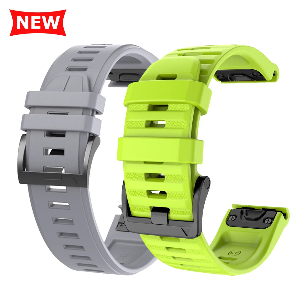 Silikonarmband für Garmin Enduro 3 2/Instinct 3 2X Solar Sport Band Fenix E 8 7 7X 6X 6 Pro/Quatix 7 QuickFit 22mm 26mm Armband Image