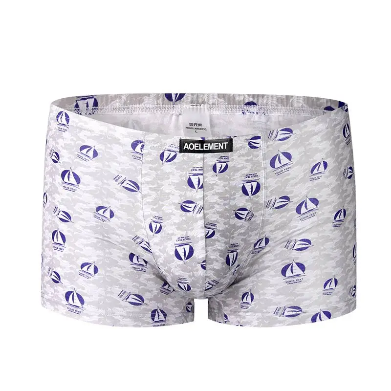 5PCS Herren-Slips, sexy mittelhohe, atmungsaktive Herren-Boxershorts, Jugend-Shorts, Zehen-Boxershorts Image