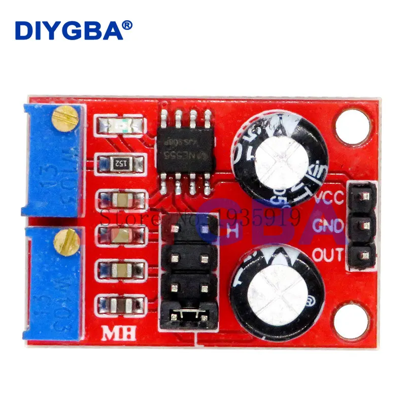 10 stücke ne555 Pulsfrequenz-Tast zyklus einstellbares Modul Rechteck-Signal generator Schrittmotor Treiber LED-Anzeige modul Image