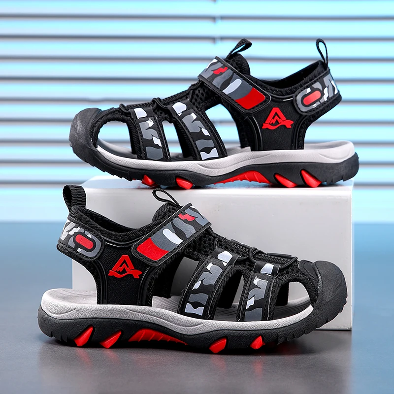 Kinder Mädchen Jungen Sandalen Kinder Strand Sandalen Nicht-slip Weichen Boden Atmungsaktive Jungen Schuhe Outdoor Kinder Schuhe