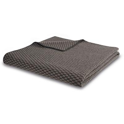 Wolldecke BIEDERLACK "Wolldecke Merino", braun (mokka), B:150cm L:200cm, Wohndecken, mit 100% Merinowolle Image