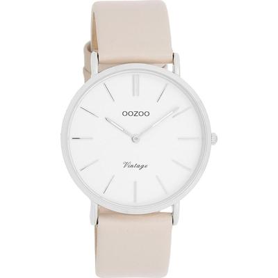 Quarzuhr OOZOO, beige, Armbanduhren, Damen, Armbanduhr, Damenuhr, Lederarmband, analog Image