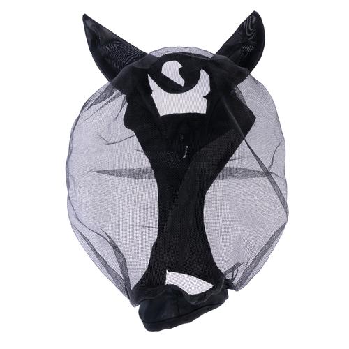 Nomad Tales masque anti-mouches avec oreilles, noir cheval complet