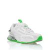 Sneaker PLEIN SPORT "Ps", Gr. 47, Normalschaft, 0105, weiß, grün, Schuhe
