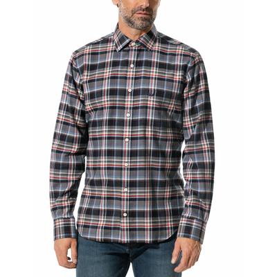 Walbusch Herren Soft-Flanell-Hemd Grau kariert Image