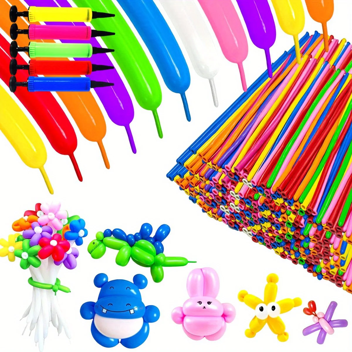 50/100 stücke 10,23 zoll Bunte Lange Latex Ballons Mit Ballon Pumpe DIY Manuelle klasse Magie Verdrehen Ballons ZSY Image