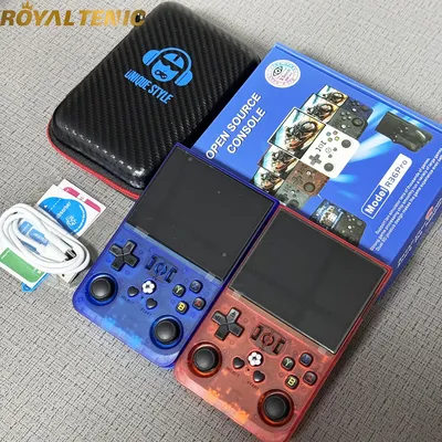R36S RPO Retro 128G Handheld-Spielekonsole Linux-System 3,5-Zoll-IPS-Bildschirm Tragbarer Image