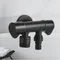 Triangle Valve G1/2 One Into Two Out Dual Angle Valve Washing Machine Toilet Water Stop Valve