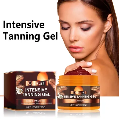 Intensive Tanning Gel Sun Tan Accelerator Brown Solarium Sunlight Sunbed Moisturizing Body Face