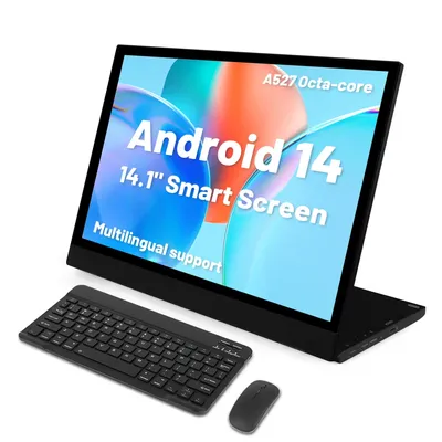 AEEZO D10 14.1" Android 14 Tablet IPS Full HD Screen Octa-core Processor 4GB RAM 64GB ROM 128GB