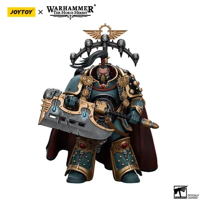 JOYTOY Warhammer 40K 1/18 Action Figure Sons of Horus Legion Praetor with Power Axe Anime figures