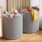 Laundry Basket with Handles,Houndstooth Blanket Storage Basket,Foldable Bedroom Hamper,Dirty Clothes Toys Hamper for Living Room