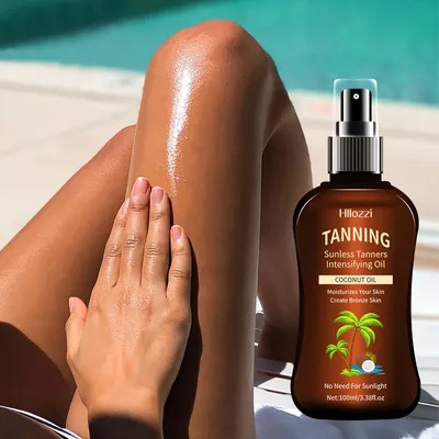 100ml/3.38fl.oz Coconut Tanning Oil Sunless TannersIntensifying Oil Sunless TannersIntensifying Oil